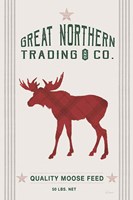 Northern Trading Moose Feed v2 Framed Print