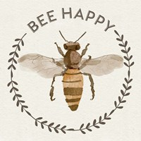 Bee Hive I-Bee Happy Framed Print