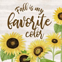 Fall Sunflower Sentiment II-Favorite Framed Print