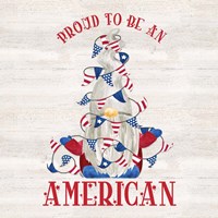 Patriotic Gnomes VI-American Framed Print