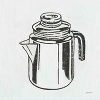 Retro Coffee Pot Framed Print