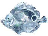 Blue Ocean Fish IV Framed Print