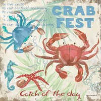 Crab Fest Framed Print
