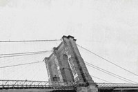 Brooklyn Bridge From Below Framed Print