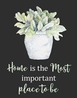 Home Is The Most Important Place Fine Art Print