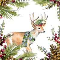 Holiday Deer Framed Print