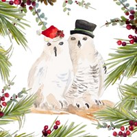 Holiday Owls Framed Print