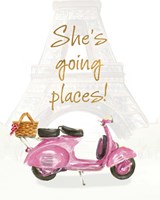She's Going Places I Framed Print