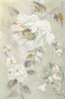 Romantic Spring Flowers II White Framed Print