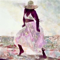 Her Colorful Dance II Framed Print