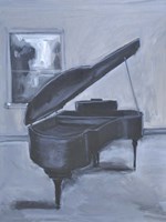 Piano Blues V Framed Print