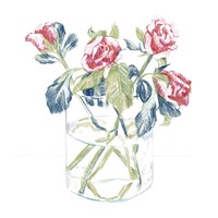 Hockney Roses II Framed Print