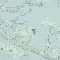 Backyard Bird Sketch I Framed Print