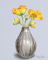 Poppies in Vase II Framed Print