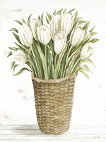 Tulip Basket Framed Print