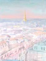 Pastel Paris VI Framed Print