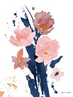 Watercolor Pink Poppies II Framed Print