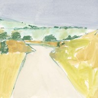 Country Road Sketch II Framed Print