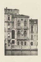 Vintage Views of Venice III Framed Print