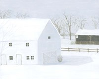 Whiteout Farm I Framed Print
