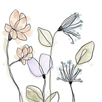 Spindle Blossoms VI Framed Print