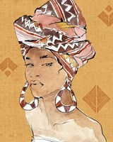African Flair VI Warm Framed Print