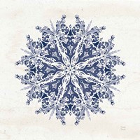 Bohemian Vibes VII Mandala Blue Framed Print