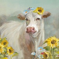 A Cow in a Crown Framed Print