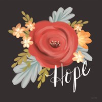 Hope Floral Framed Print