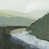 Riverbend Landscape I Framed Print