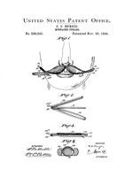 Bath Time Patents II Framed Print