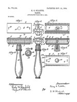Bath Time Patents III Framed Print