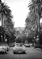 Boulevard in Hollywood (BW) Framed Print