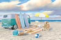 Beach Ride II Framed Print
