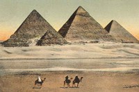 Cairo Pyramids Framed Print
