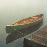 Calm Waters Canoe II Framed Print