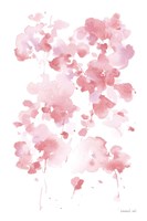 Cascading Petals I Pink Framed Print