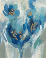 Blue Fairy Tale Floral II Framed Print