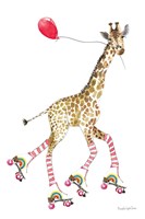 Giraffe Joy Ride II Framed Print