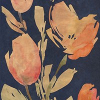 Dark Orange Tulips I Framed Print