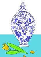 Blue Vase II Framed Print