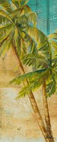 Beach Palm Panel I Framed Print