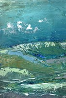 Blue Mountainscape I Framed Print