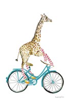 Giraffe Joy Ride I No Balloons Framed Print