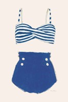 Retro Swimwear II Framed Print