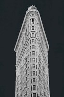 Flatiron Building on Black Framed Print
