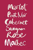 Pop the Cork Wine Words I Framed Print