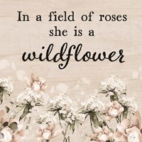 She is a Wildflower Fine Art Print