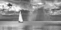 Sailing on a Silver Sea (BW) Fine Art Print