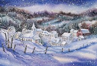 Winter Village Framed Print